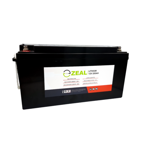 Zeal 12V 200Ah LiFePO4 Lithium Battery