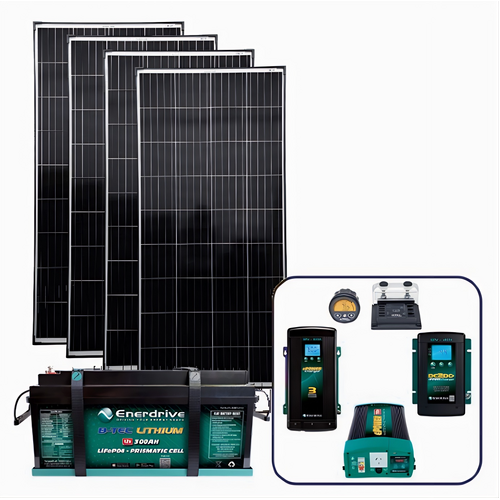 Enerdrive 300Ah Solar Off-Grid 4x4 Bundle with 2000W Inverter