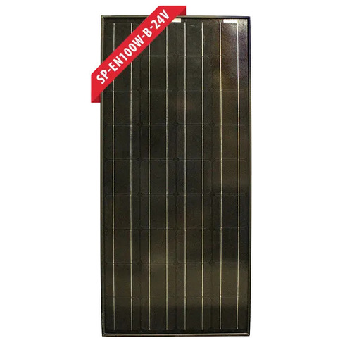  Enerdrive 100W 24V Fixed Solar Panel, Black