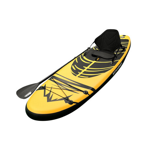 Weisshorn 3.23m Inflatable Stand Up Paddle Board with Adjustable Seat - Yellow