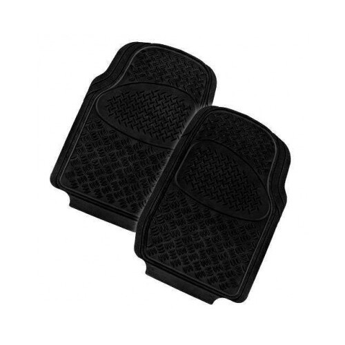 DZ Velocity 2-Piece Rubber Car Mat - Black