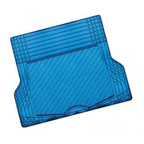 DZ Aluminium Look 1-Piece Rubber Boot Mat - Blue