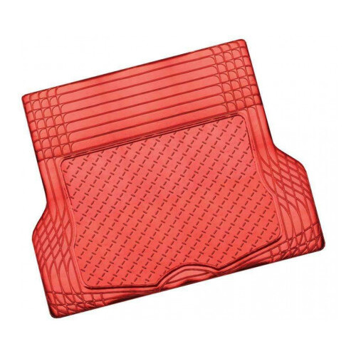 DZ Aluminium Look 1-Piece Rubber Boot Mat - Red