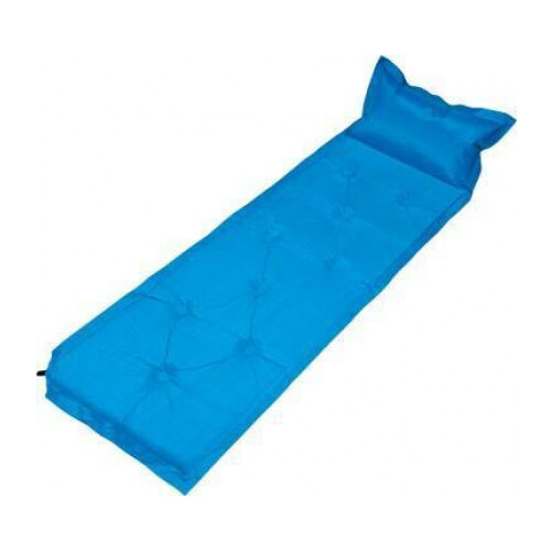 Trailblazer 9-Points Self-Inflatable Blue Air Mattress with Pillow
