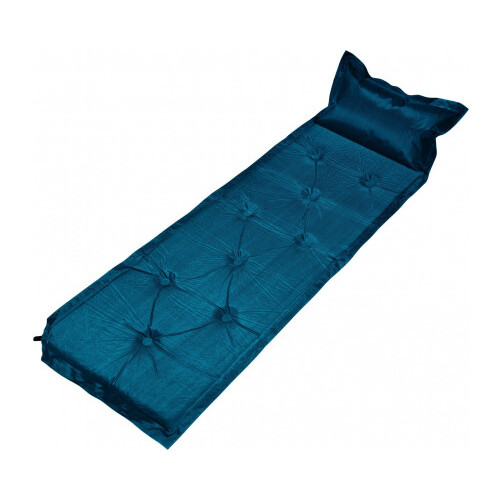 Trailblazer 9-Points Self-Inflatable Navy Air Mattress with Pillow