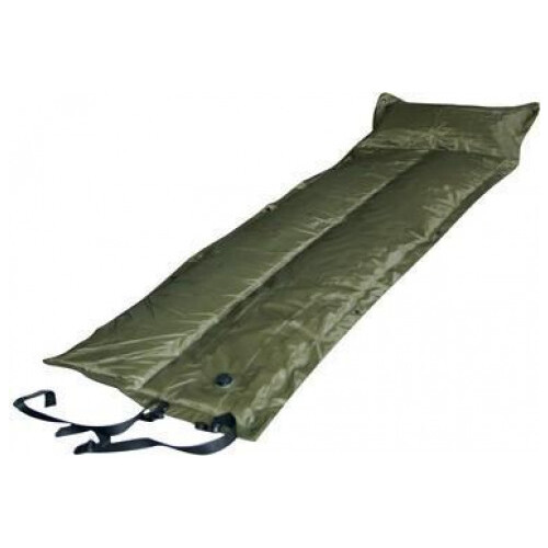 Trailblazer Self-Inflatable Olive Green Air Mattress with Pillow