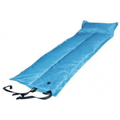 Trailblazer Self-Inflatable Light Blue Air Mattress with Pillow