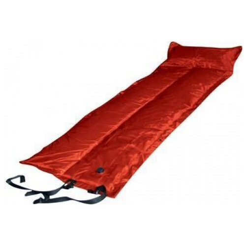 Trailblazer Self-Inflatable Red Air Mattress with Pillow