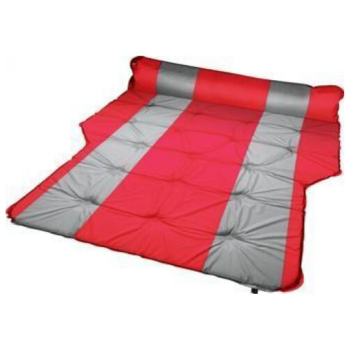 Trailblazer Self-Inflatable Red Air Mattress with Bolsters & Pillow