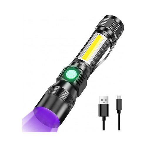 DZ Rechargeable UV Flashlight Torch