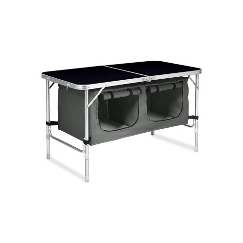 KILIROO Camping Table 120cm Black With Grey Storage Bag