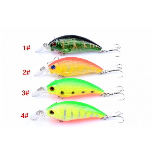 DZ 7.5cm Crank Bait Fishing Lure Surface Tackle Saltwater 4 Pack