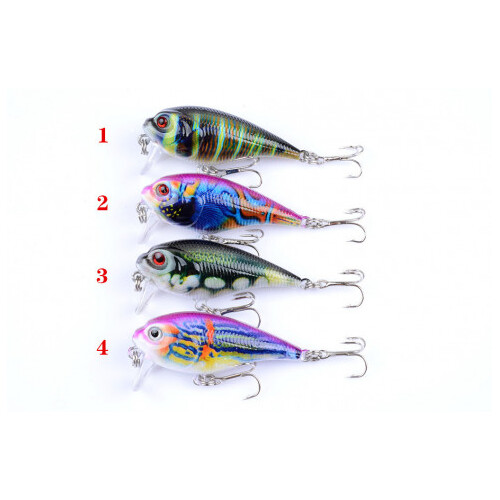 DZ 5.5cm Crank Bait Fishing Lure Surface Tackle Saltwater 4 Pack