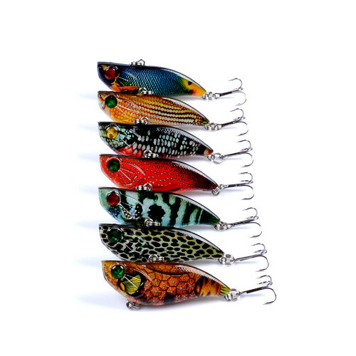 DZ 5.8cm Poppers Fishing Lure Surface Tackle Fresh Saltwater 7 Pack