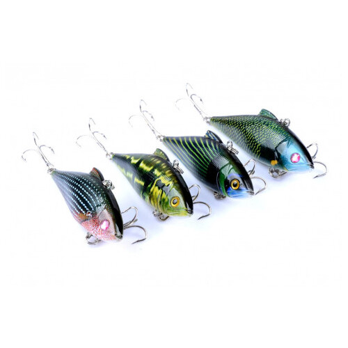 DZ 8.5cm Vib Bait Fishing Lure Hook Tackle Saltwater 4 Pack