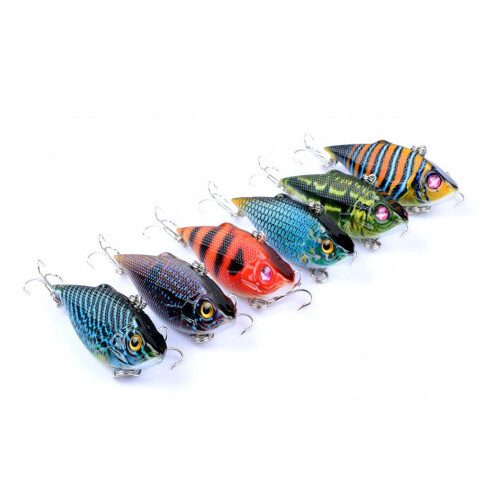 DZ 6.5cm Vib Bait Fishing Lure Hook Tackle Saltwater 6 Pack