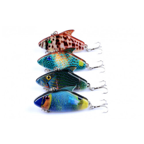 DZ 5.5cm Vib Bait Fishing Lure Hook Tackle Saltwater 4 Pack