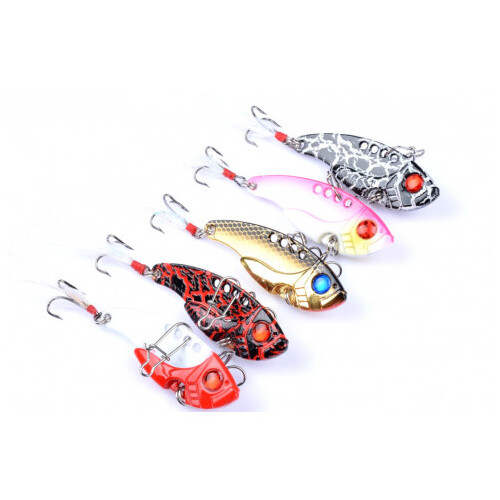 DZ 5.5cm Vib Bait Fishing Lure Hook Tackle Saltwater 4 Pack