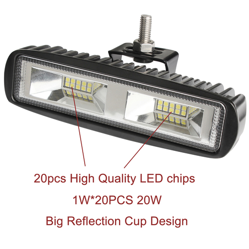 DZ 160mm LED Flood Lamps, Set of Two