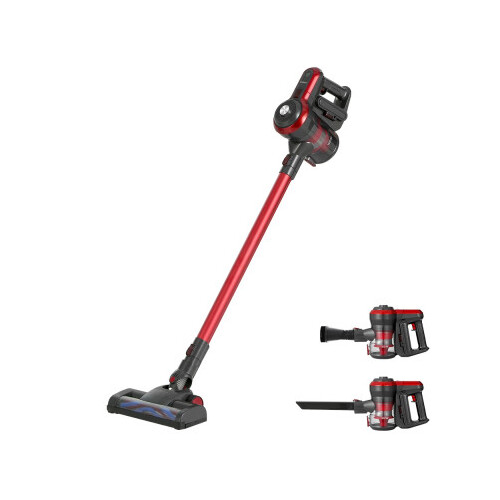Devanti 250W Cordless Handstick Vacuum Cleaner Red