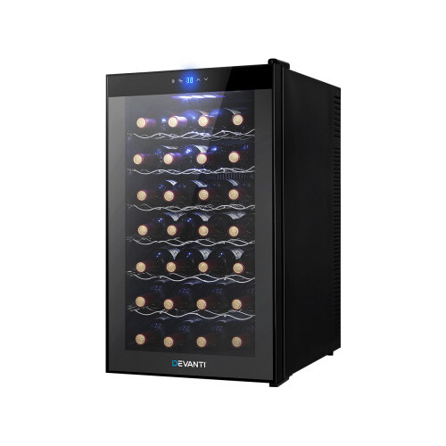 Devanti 28 Bottles Wine Cooler Fridge